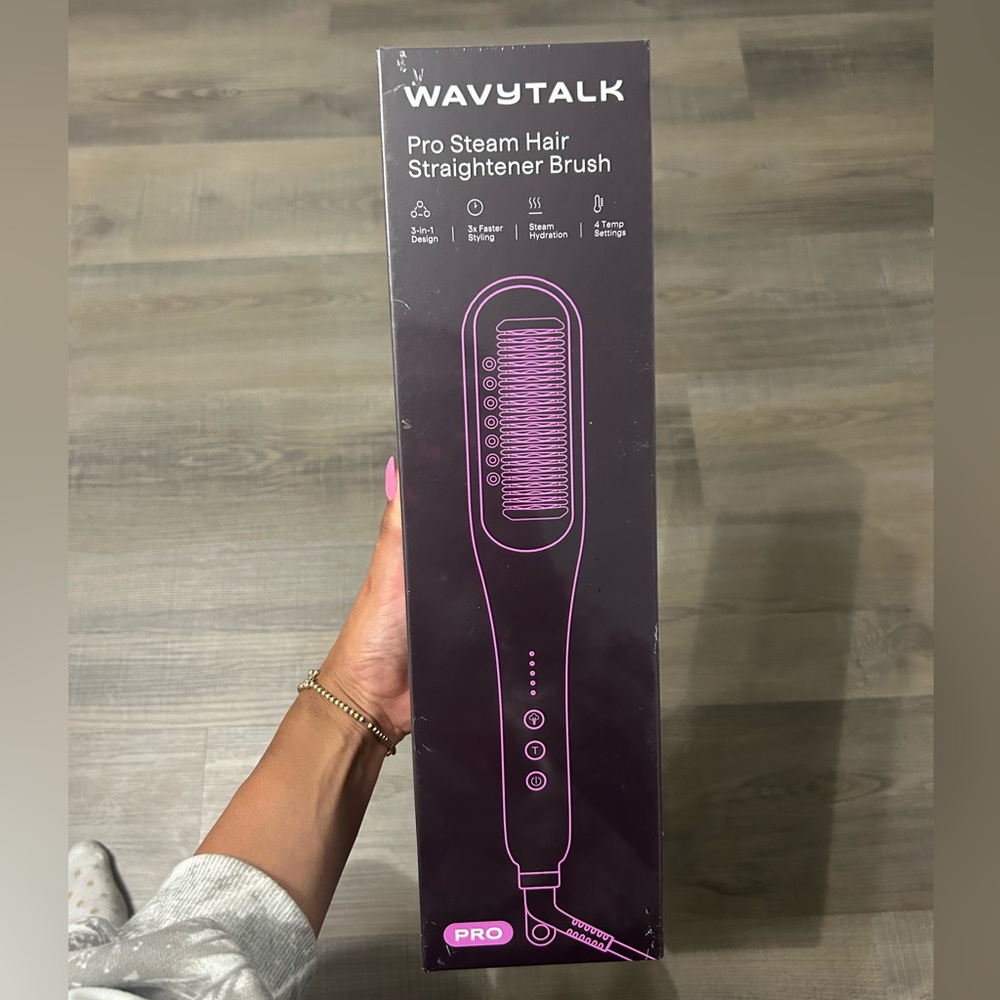 Wavytalk Pro Steam Hair Straightener Brush